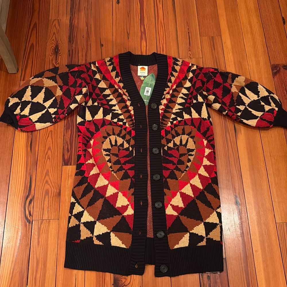 Farm Rio Maxi Knit Cardigan